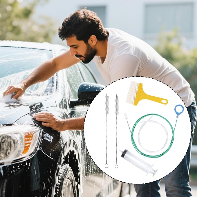 6pcs Car Auto Sunroof Drain Cleaning Tool Kit, Round Handle 5m/196.85in Long - Image 7