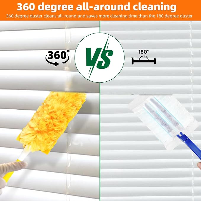 30 Pack 360 Dusters Refills for Swiffer® Dusters, Unscented Heavy Duty Duster - Image 4