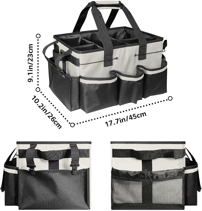 Boczif Cleaning Caddy Bag Wearable, Cleaning Caddy Supplies Organizer - Image 6