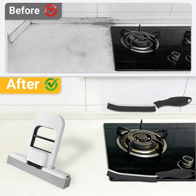 2 Pcs Mini Mop for Small Spaces, Foldable Self-Squeeze Wet and Dry Sponge Mop - Image 2