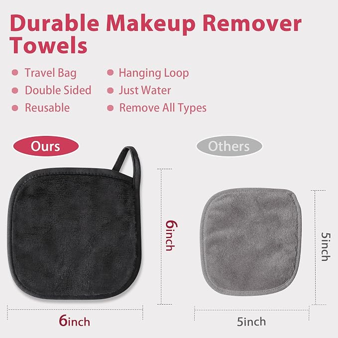 Makeup Remover Cloth, Makeup Remover Pads Microfiber Face Washcloth - Image 6