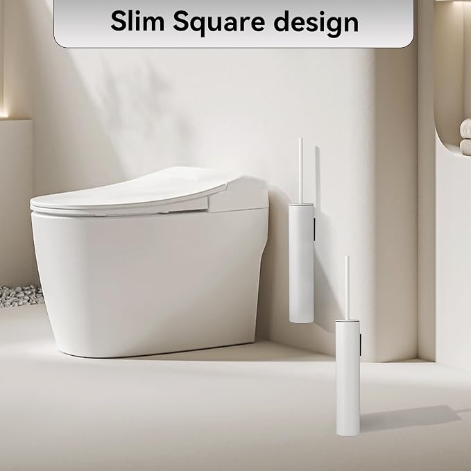 Wall Mounted WhiteToilet Brush - Image 4