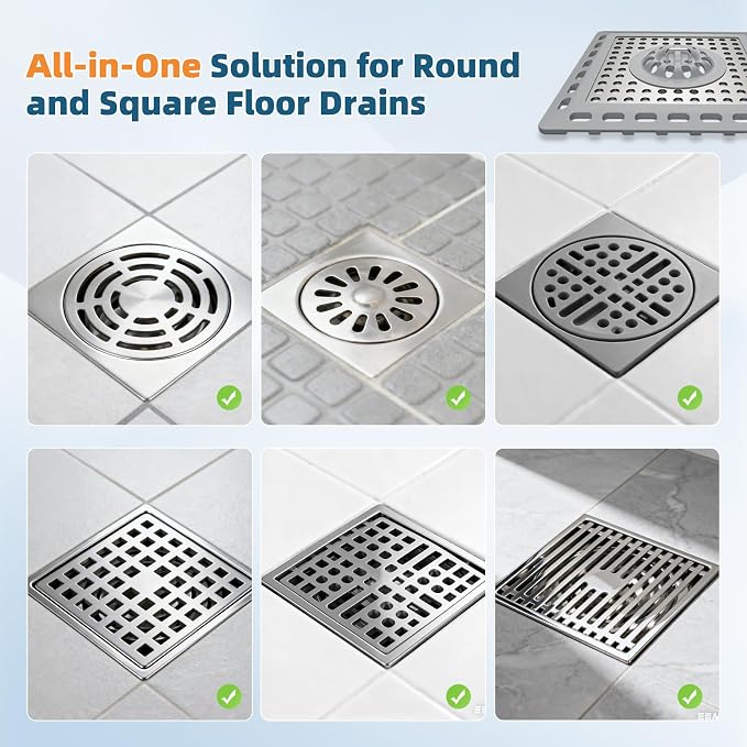Hibbent Upgraded Shower Drain Hair Catcher - Image 7