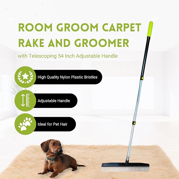 Room Groom Carpet Rake Groomer - Image 2