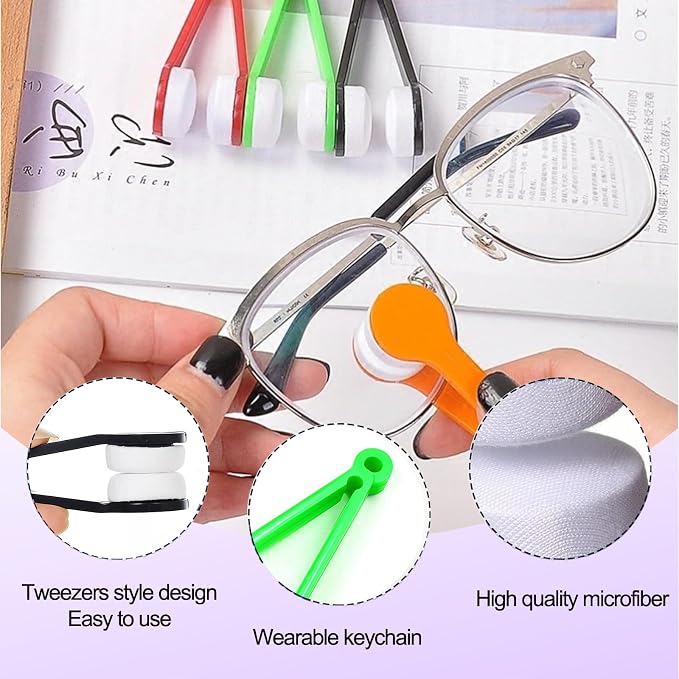 Sun Glasses Eyeglass Cleaning Soft Brush Tool Mini Microfiber Portable - Image 5