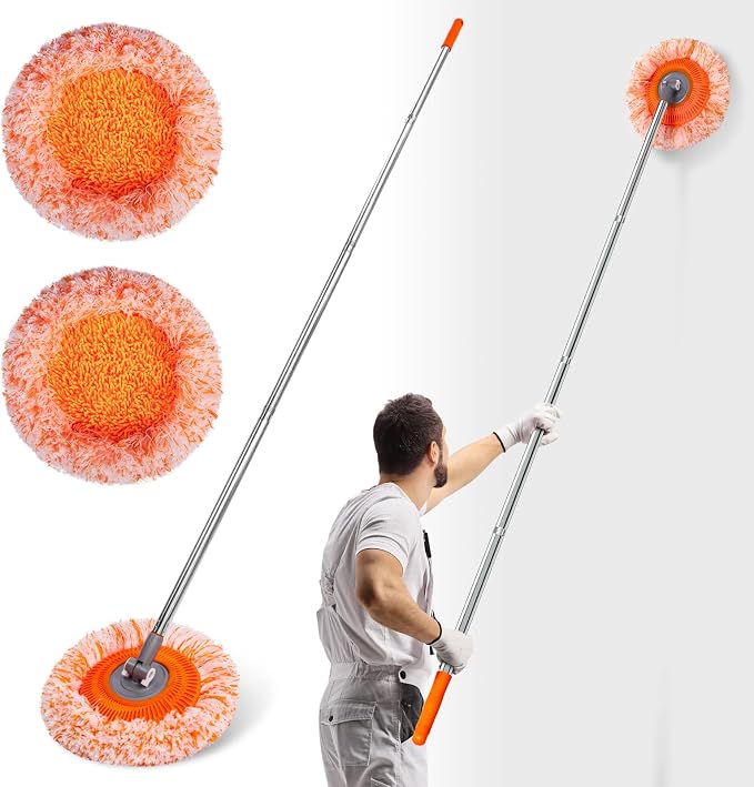 Wall Mop, Primium 68” Wall Cleaner, High-Quality Baseboard Cleaner, by Keyloland
