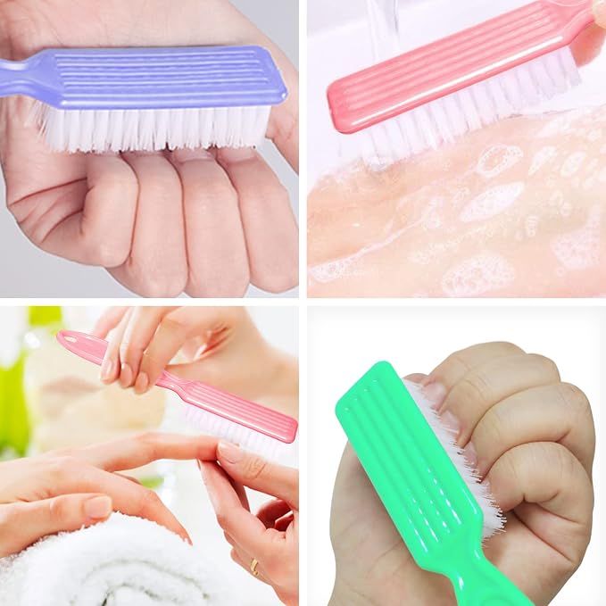 HOFASON 6 Pack Nail Brush for Cleaning Fingernails, Nail Brush Handle Grip - Image 4