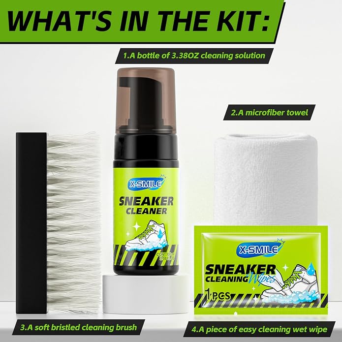 X-SMILE Sneaker Cleaning Kit, Foam Cleaner - Image 7