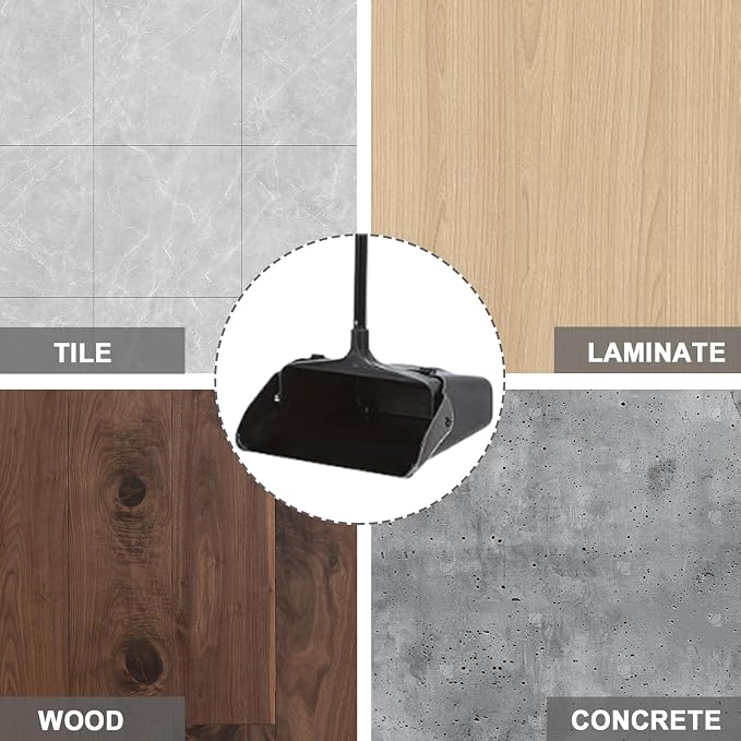 3-Pack Commercial Upright Dust Pan - Image 8