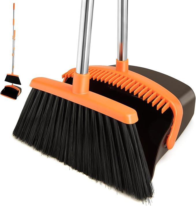 Broom and Dustpan Set, Dustpans by XXFLOWER
