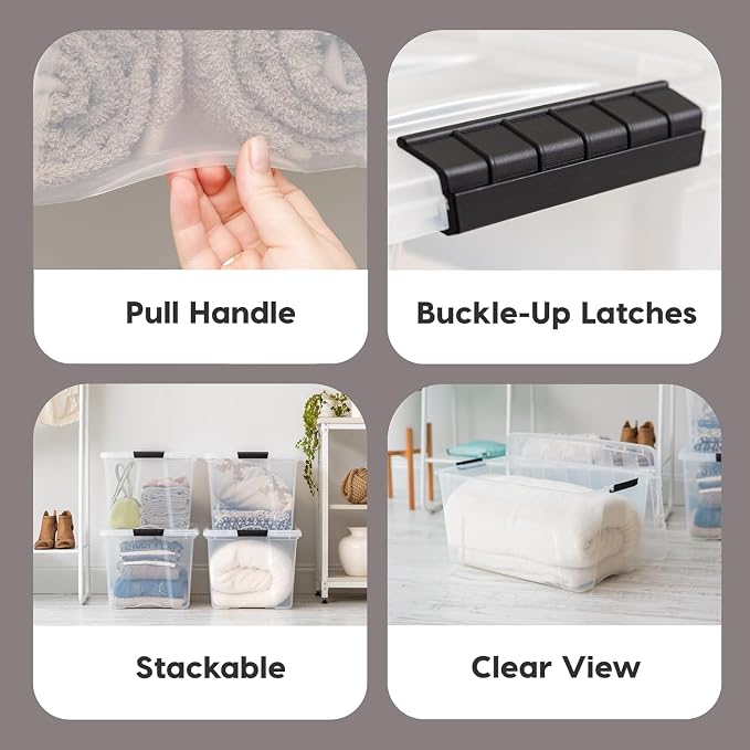 IRIS USA 2-Pack Storage Bins - Image 3