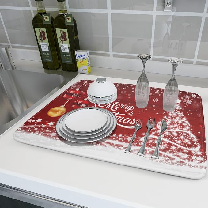 Merry Christmas Dish Drying Mat - Image 5