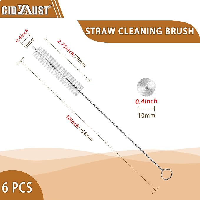 Straw Cleaner Brush Extend 10-Inch, Straw Brush - Image 2