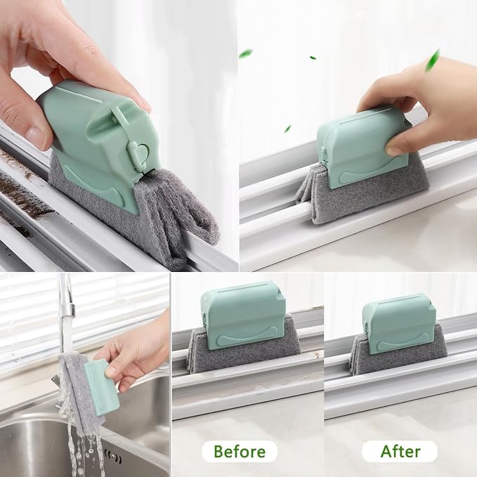 14Pcs Window Track Cleaning Tools, Deep Clean Groove Gap cleaning brush Kit - Image 2