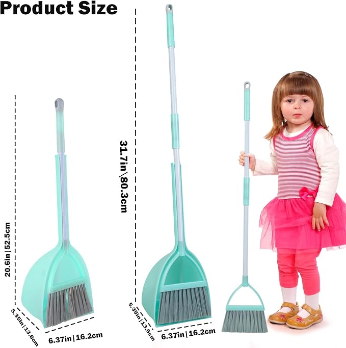 Mini Broom with Dustpan-Small Housekeeping Cleaning Sweep - Image 4