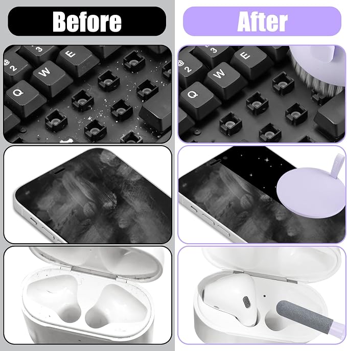 Laptop Phone Screen Cleaner Kit, Computer Keyboard Brush Cleaning Spray - Image 5