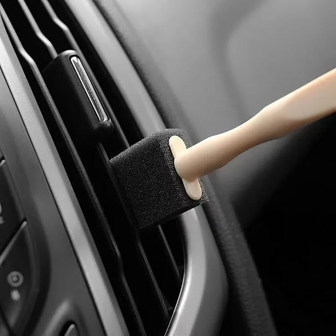 20 PcsCar Air Vent Cleaning Brush, Disposable Car Air Vent Cleaning Sponge Head - Image 2