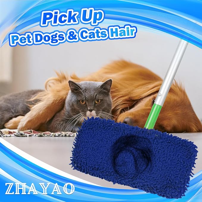 Coral Fleece Mop Pads, Reusable Wet/Dry Compatible - Image 6