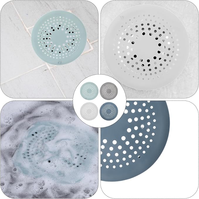 4 Packs Round Hair Drain Catcher, Drain Cover - Image 6