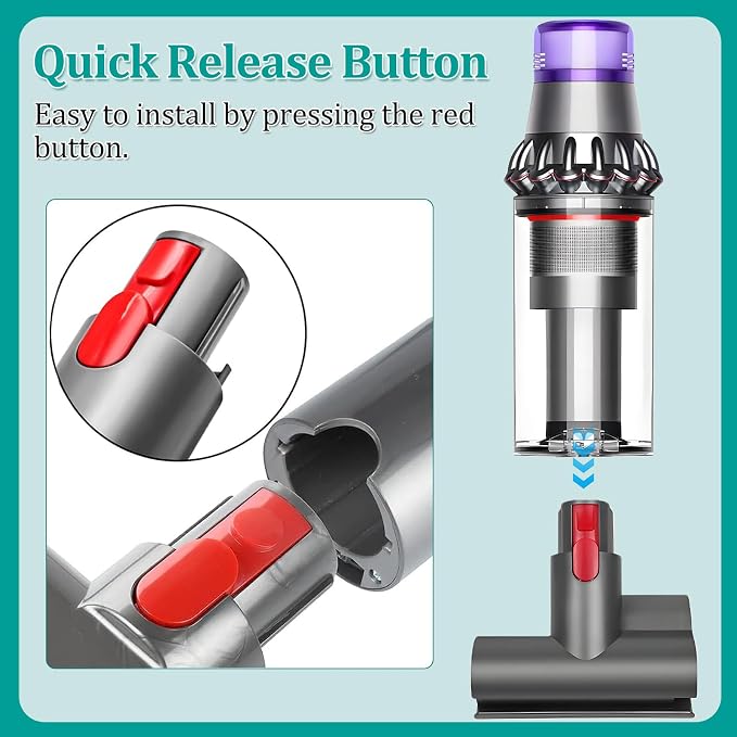 Deep Brush Mini Motorised Tool for V7 V8 V10 V11 V15 Cordless Vacuum Cleaners - Image 6