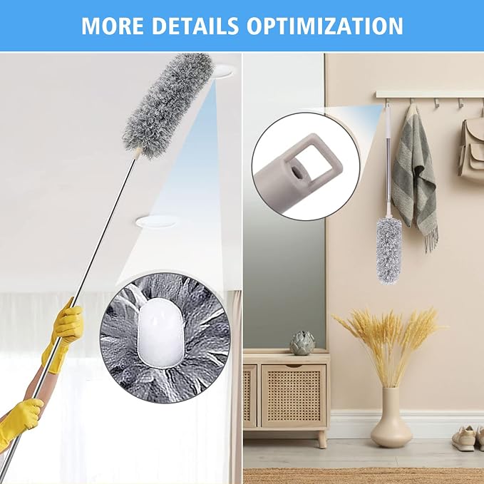 Microfiber Feather Duster 5-in-1 Kit, Dusters - Image 4