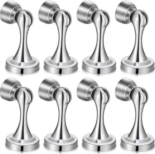 8 Pcs Magnetic Door Stoppers Stainless Steel Door Stops Magnetic Catch Holder by Shimeyao