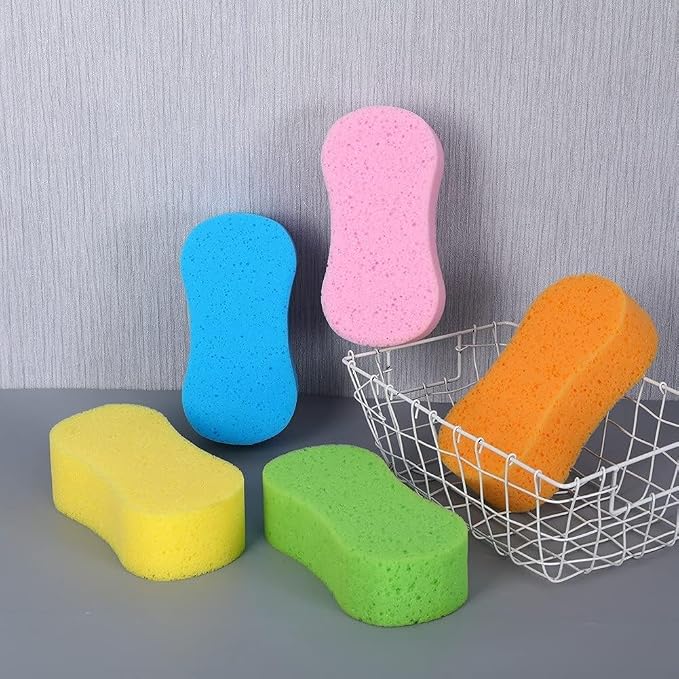 Car Wash Sponge, 3 Pack Extra Thick Large Colorful Cleaning Sponge Multi-Purpose - Image 3