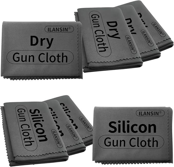 Silicon Gun Cloth 12'' ×12'' Gun Cleaning Cloths Lint Free by ILANSIN