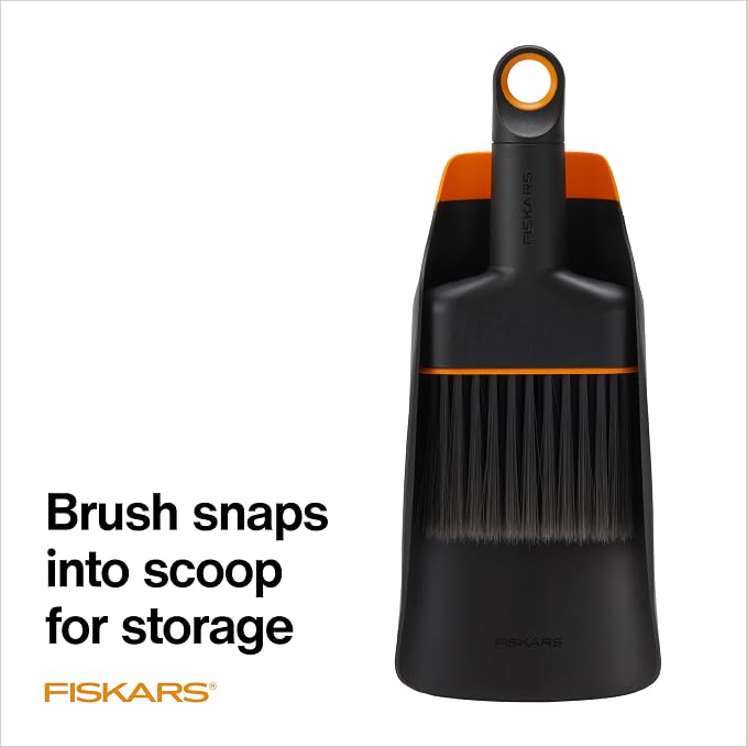 Fiskars Planting Soil Scoop & Brush Set, Dual-Sided Tool - Image 4