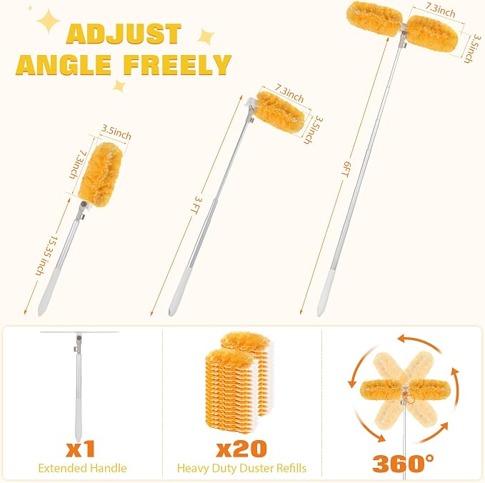 6 ft Extendable Duster Handle - Image 3