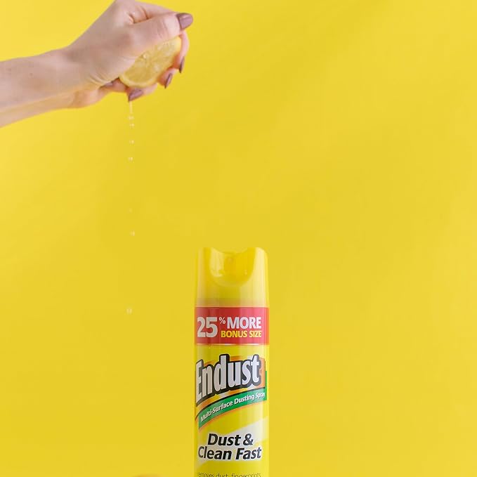 Endust Multi-Surface Dusting and Cleaning Spray, Lemon Zest, 12.5 Ounce - Image 10