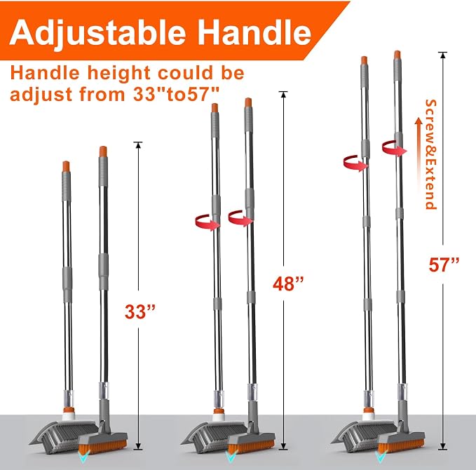 Heavy Duty Floor Scrub Brush and Grout Cleaner Tool - Image 2