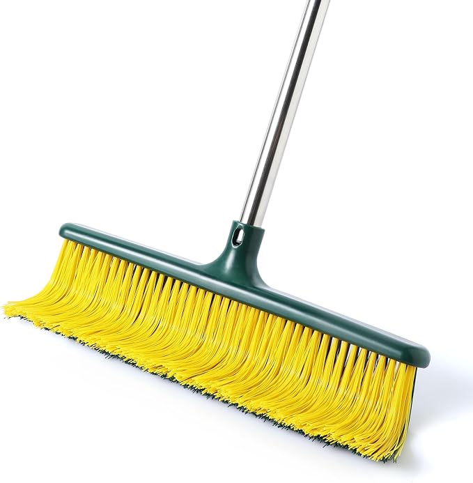 Yocada Heavy Duty Outdoor Broom Commercial Broom Garden Leaf Rake by Yocada
