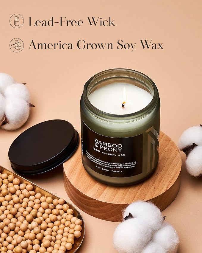 M&SENSE Bamboo Peony Spring Jar Candles - Image 3