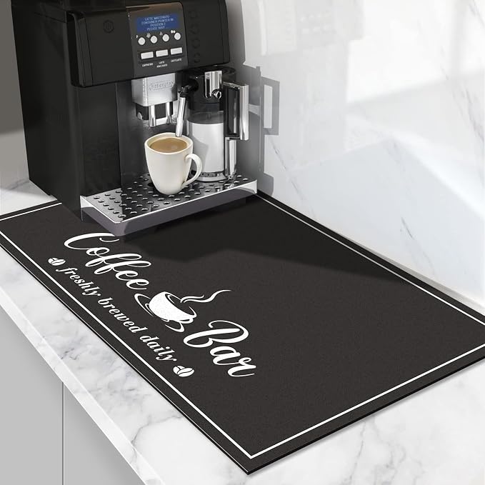 Absorbent Coffee Mat, Fashion Dish Drying Mat by CooRug