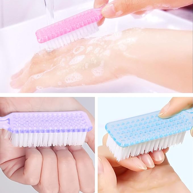 NICEMOVIC 20 Pcs Nail Brush for Cleaning Fingernails, Handle Grip Nail Scrubber - Image 3