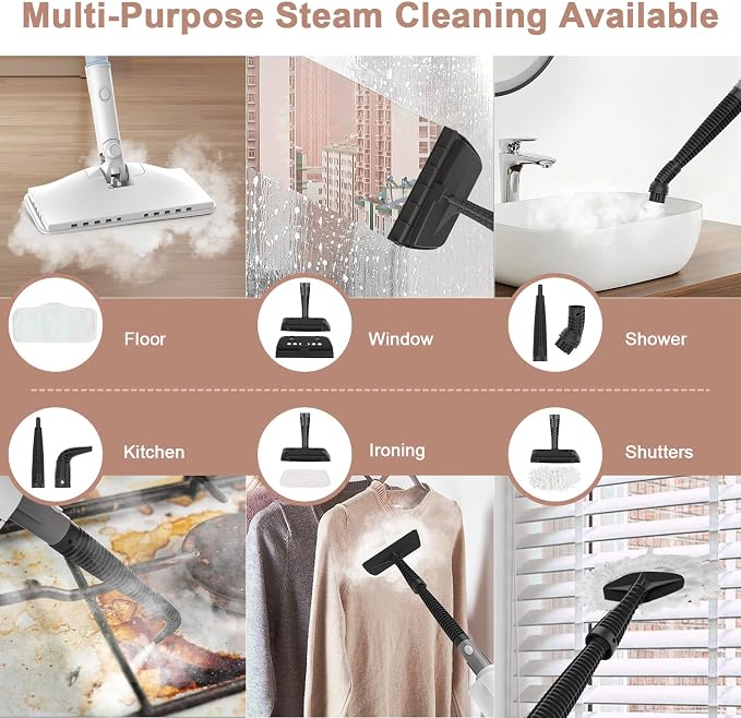 Steam Mop Cleaner, 7 in 1 Rotated Steam Cleaner - Image 5