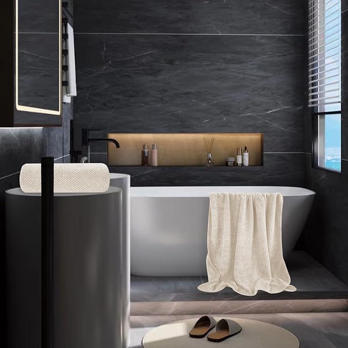 Extra Large Bath Towel Set of 2, Oversized Bath Sheet Super Soft Highly - Image 7