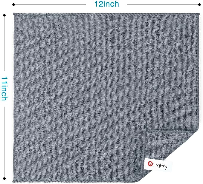 Orighty Grey Microfiber Cleaning Cloth, Microfiber Towels - Image 4
