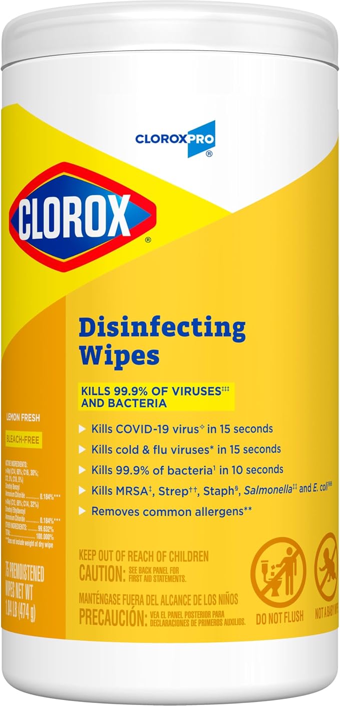 CloroxPro Clorox Disinfecting Wipes, Lemon Fresh by CloroxProfessional