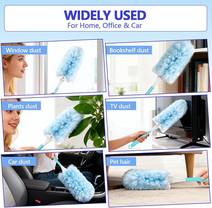 Heavy Duty Duster Refills for Swiffer Duster | 360° Unscented Disposable - Image 6
