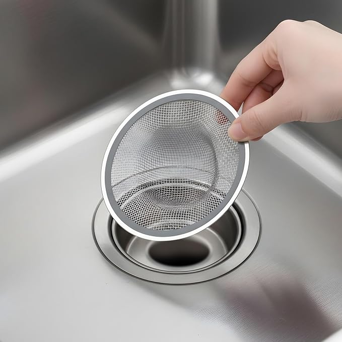 40 Pcs Mesh Sink Strainer, 4.5" Diameter Stainless Steel Slop Basket Filter - Image 4