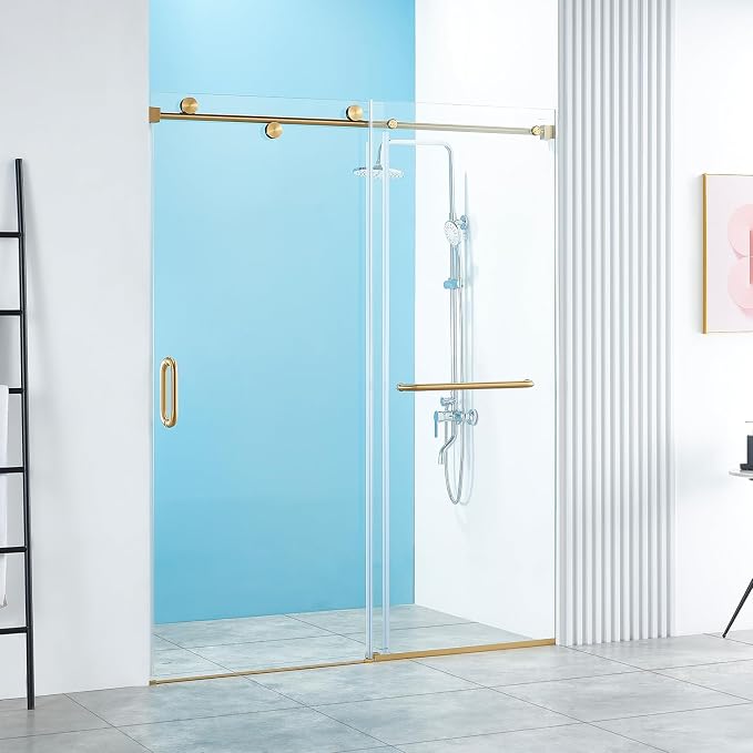 56-60" W x 76" H Frameless Sliding Shower Door, Frameless Shower Door, Shower by Wemakeexcellentshowerdoors