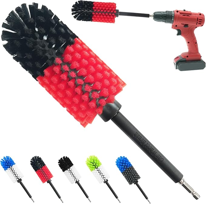 Wheel Brush, Soft Drill Wheel Cleaner Brush, Drill Brush by ETOUPA