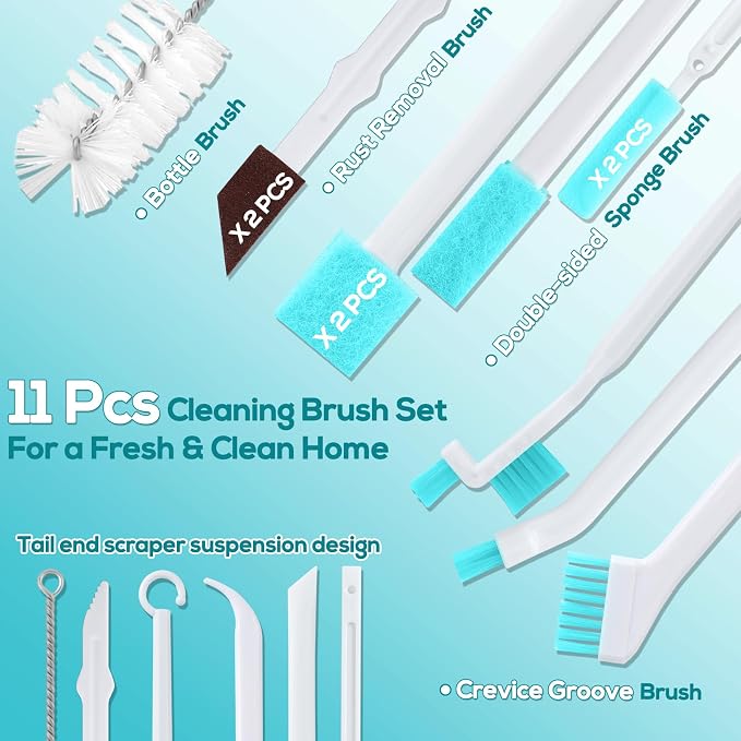 XANGNIER 11 Pcs Humidifier Cleaner Brush Set – Small Detail Cleaning Brushes - Image 3