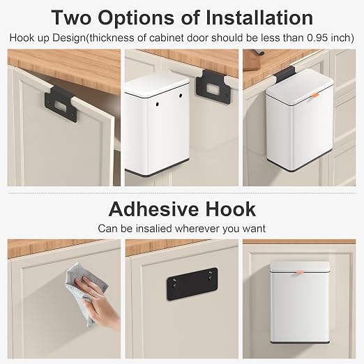 Mbillion Kitchen Compost Bin Hanging Trash Can - Image 4