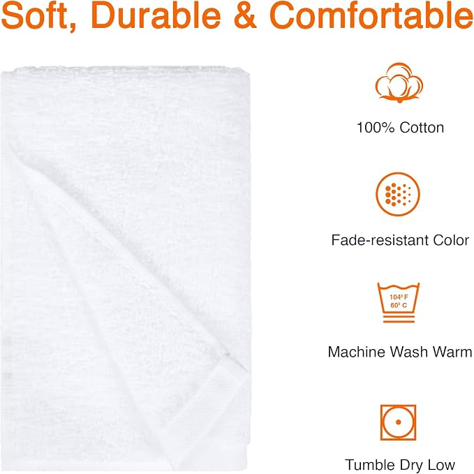 Amazon Basics Soft and Thick Cotton Hand Towels - Image 2