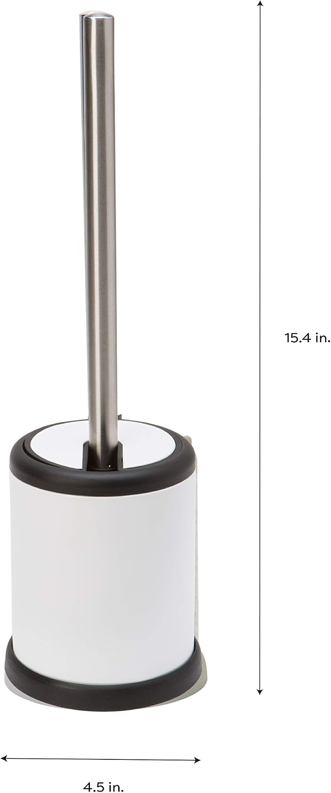 Bath Bliss Toilet Brush and Holder | Self Closing Lid | 360 Degree Brush Head | - Image 7
