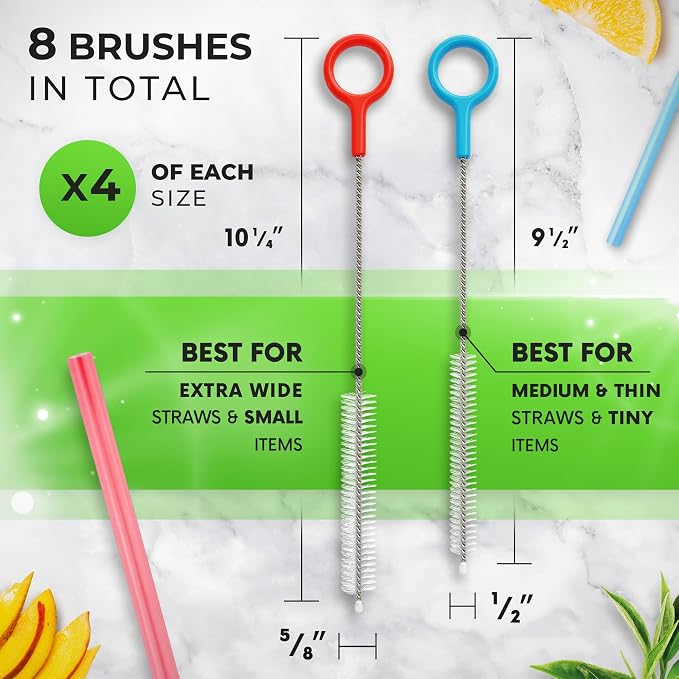 Heavy Duty Cleaning Brushes Set of 8 - Image 2