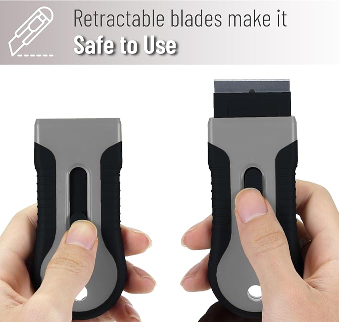 Bates- Razor Blade Scraper Tool, 2 Pack, 30 Extra Stainless Steel Blades - Image 7